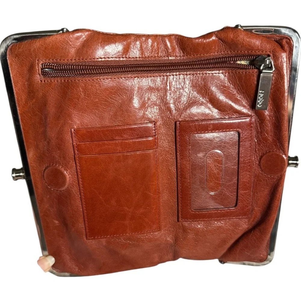 HOBO Lauren Earthy Bag Leather Brown Fall Clutch